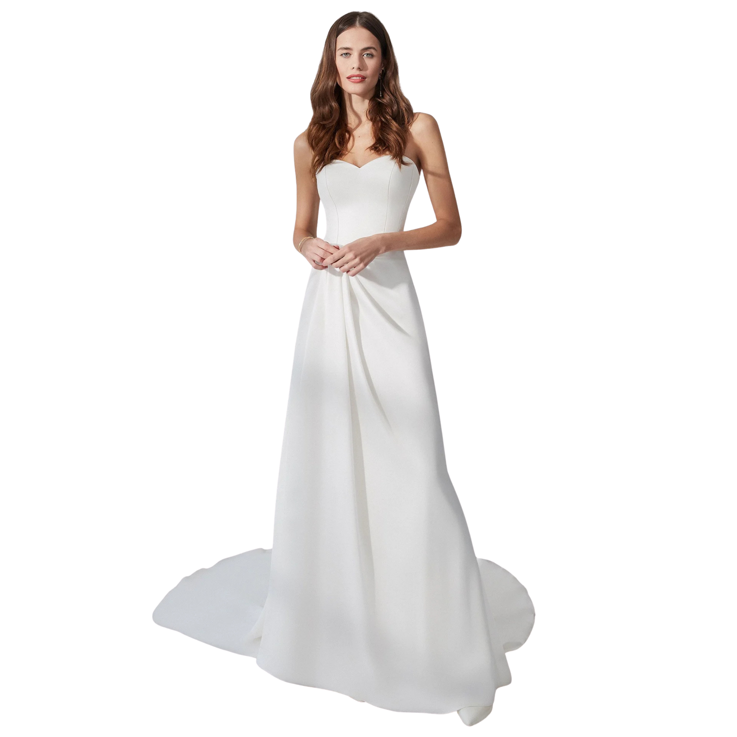 Signature by Justin Alexander Garrison Strapless Column Wedding Gown – Size 16 Sample