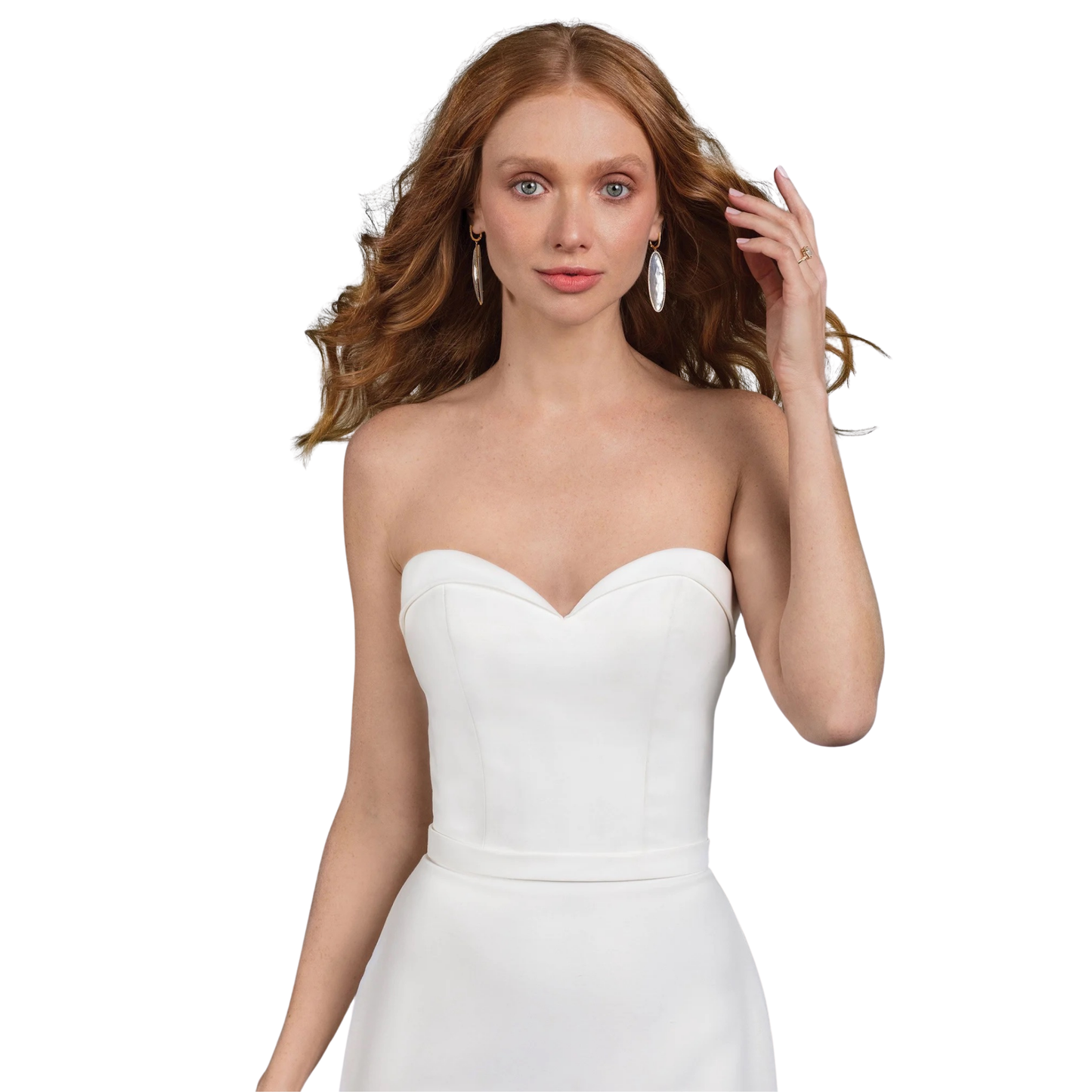 Justin Alexander 99021 Satin Fit and Flare Gown – Size 12 (Sample)