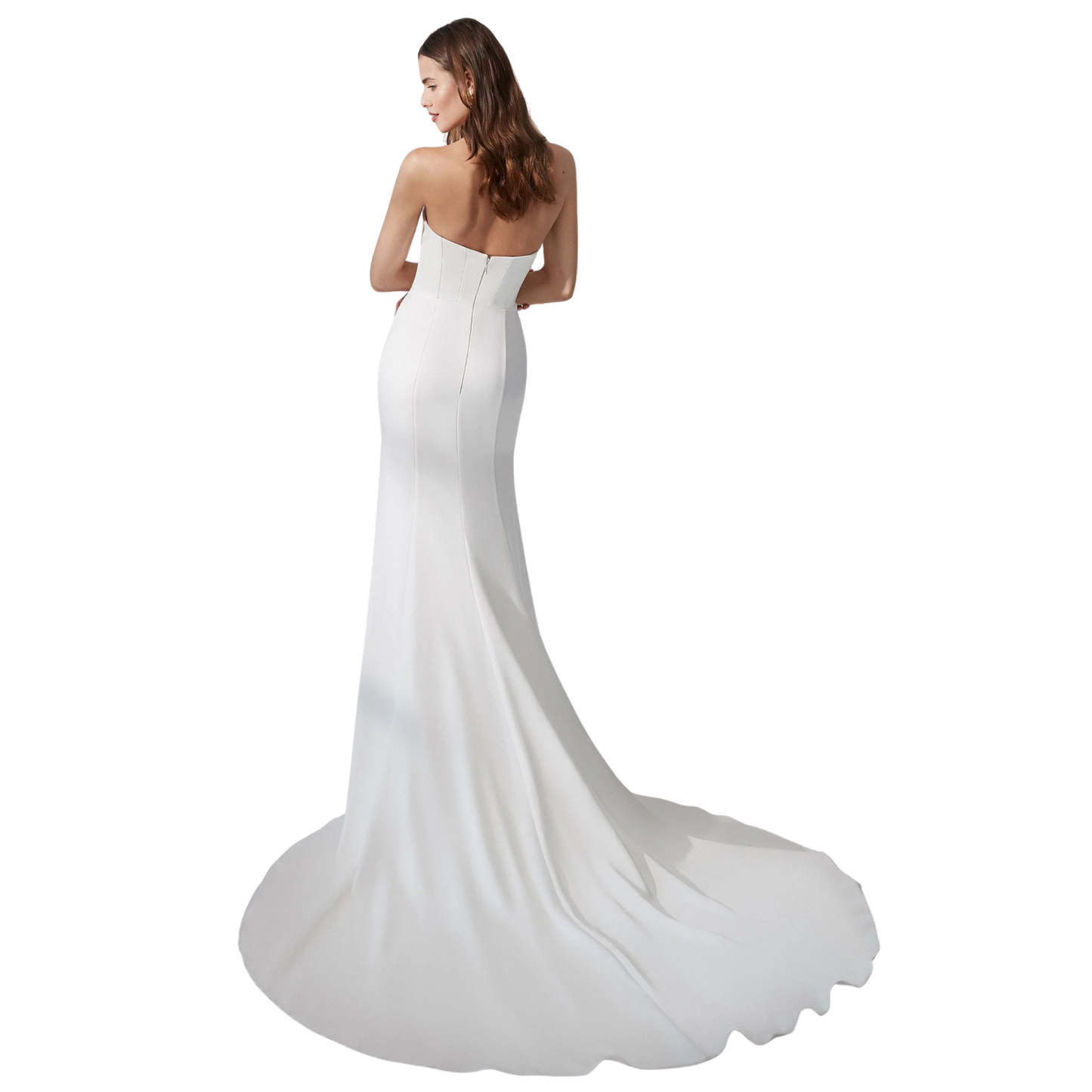 Signature by Justin Alexander Garrison Strapless Column Wedding Gown – Size 16 Sample