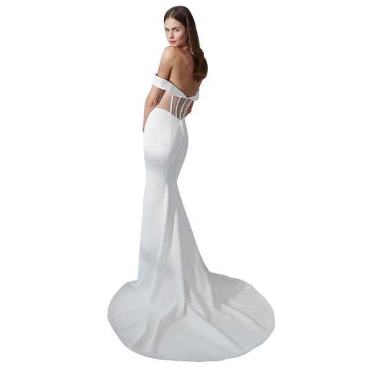 Signature by Justin Alexander Helena Strapless Wedding Gown – Size 12 Sample