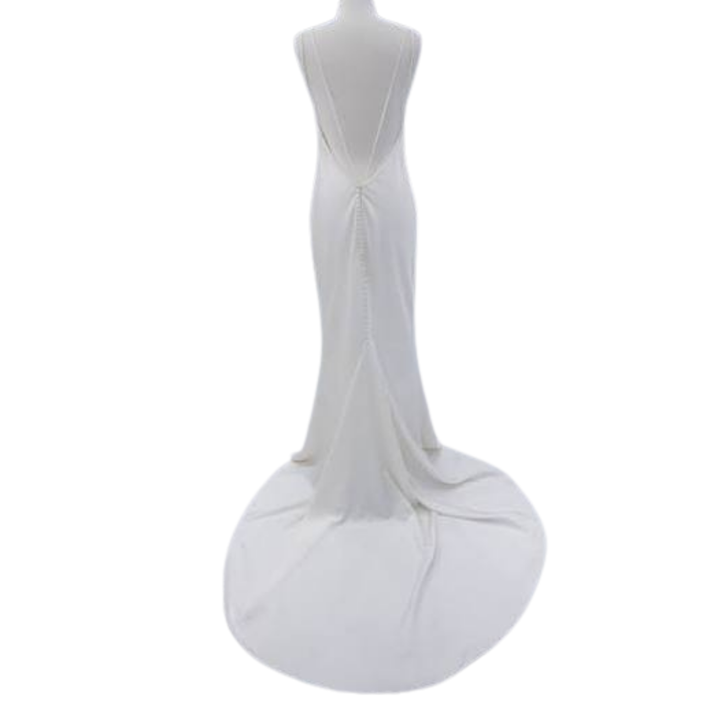 Justin Alexander 55075 – Double-Strap Cowl Neck Minimalist Gown – Size 20