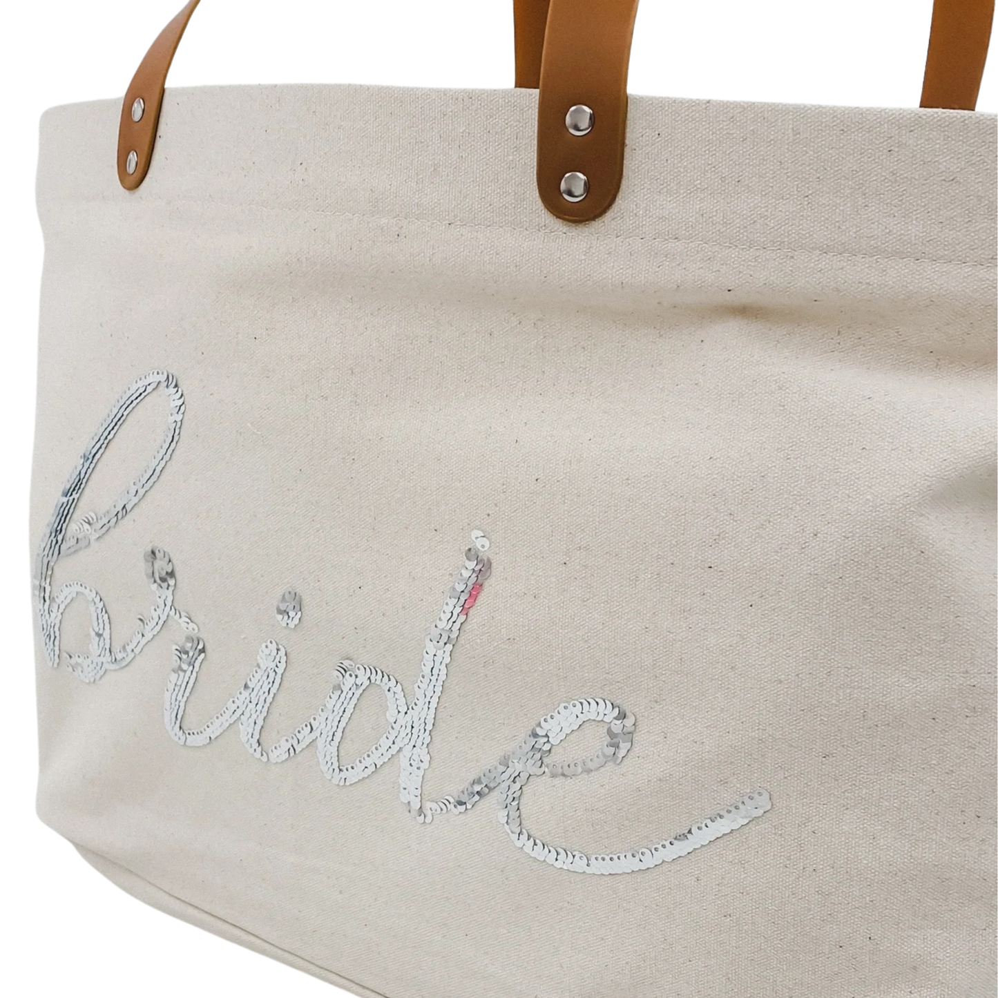 Bride Sequin Weekender Tote