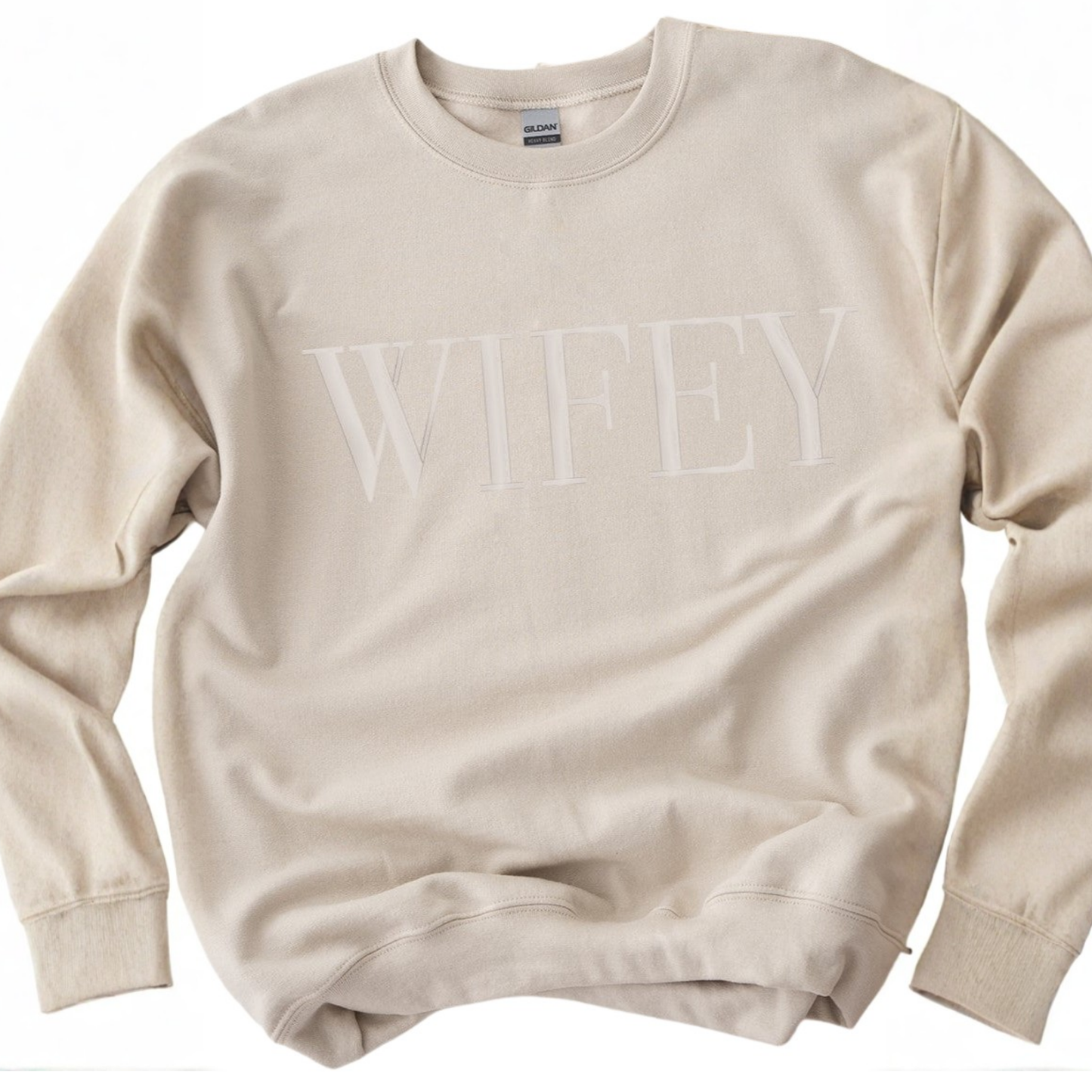 WIFEY Embroidered Crewneck Sweatshirt