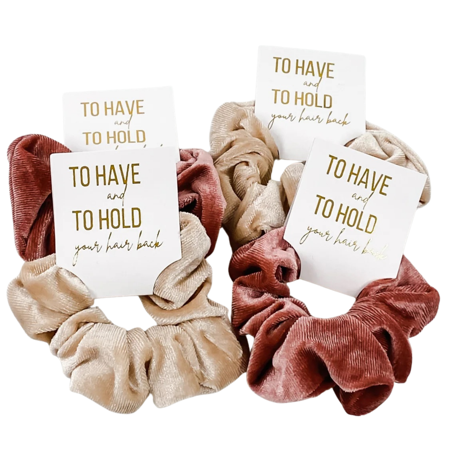 VELVET SCRUNCHIES – INDIVIDUAL OR SET OF 5