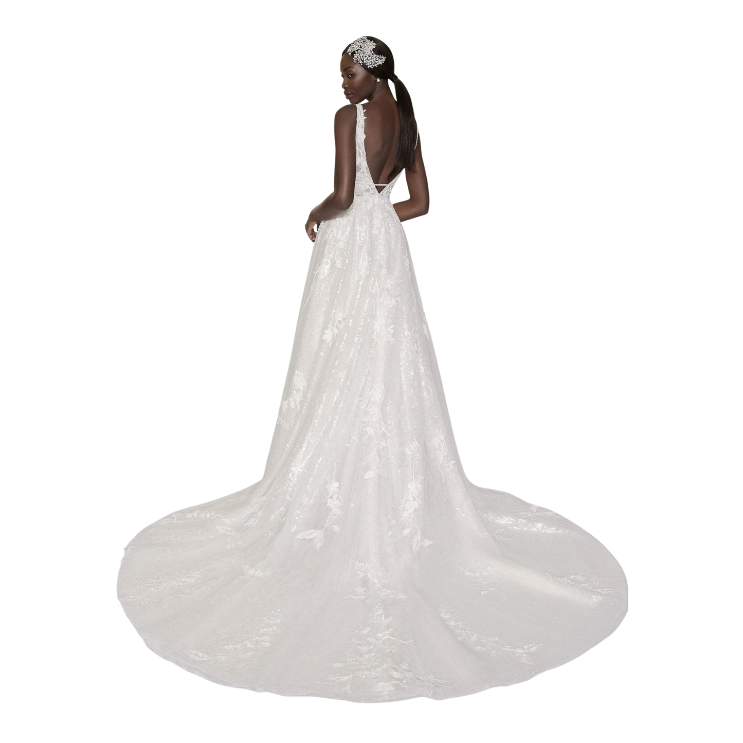 Justin Alexander Yvonne 99208 Sparkle A-Line – Size 16