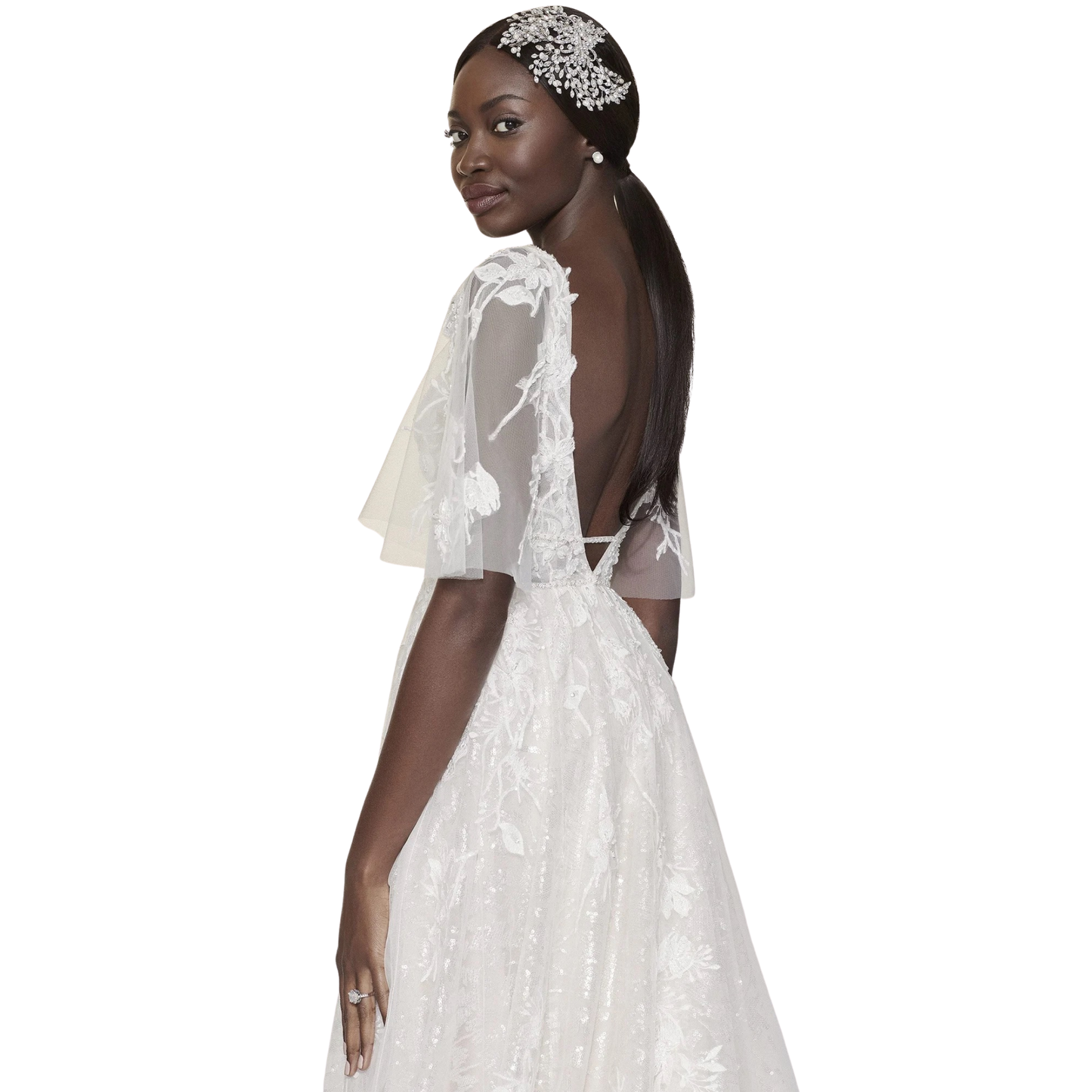 Justin Alexander Yvonne 99208 Sparkle A-Line – Size 16