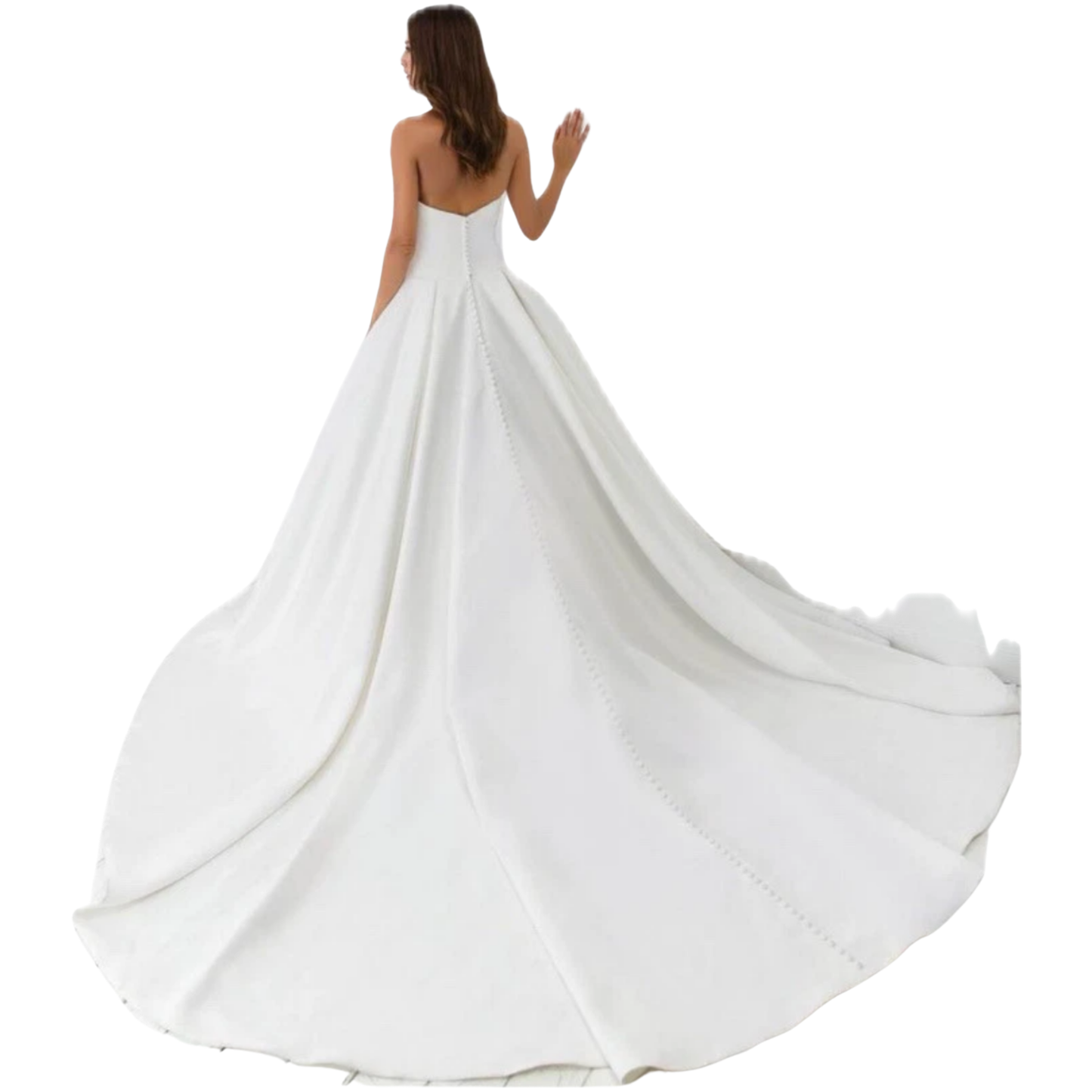 Justin Alexander 55021 Matte Satin Ball Gown – Size 18