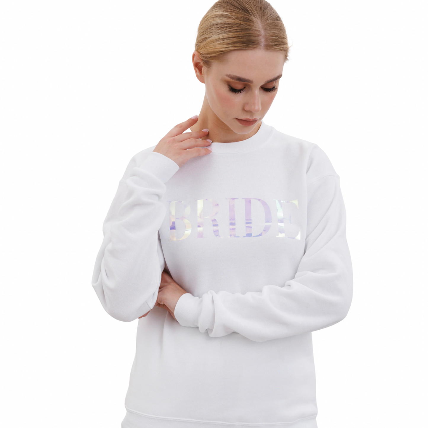 BRIDE Iridescent Crewneck Sweatshirt