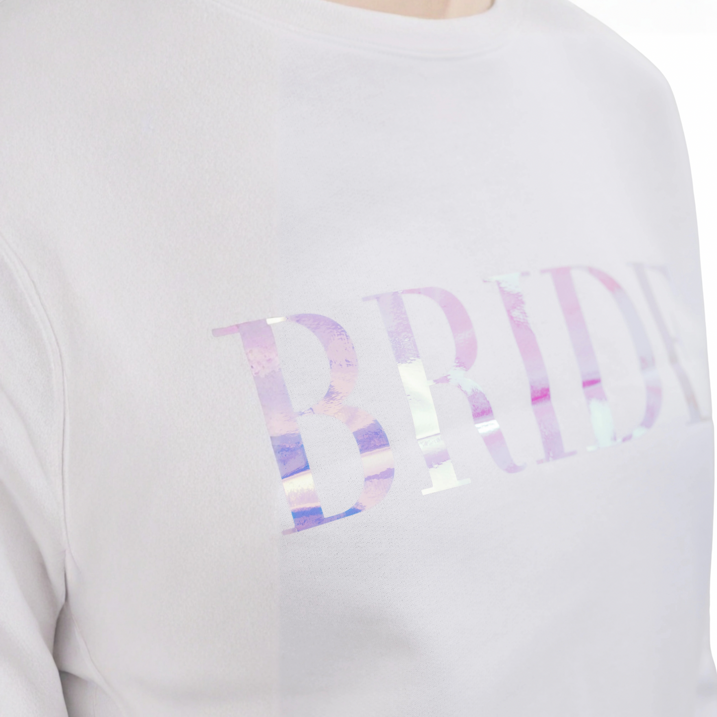 BRIDE Iridescent Crewneck Sweatshirt