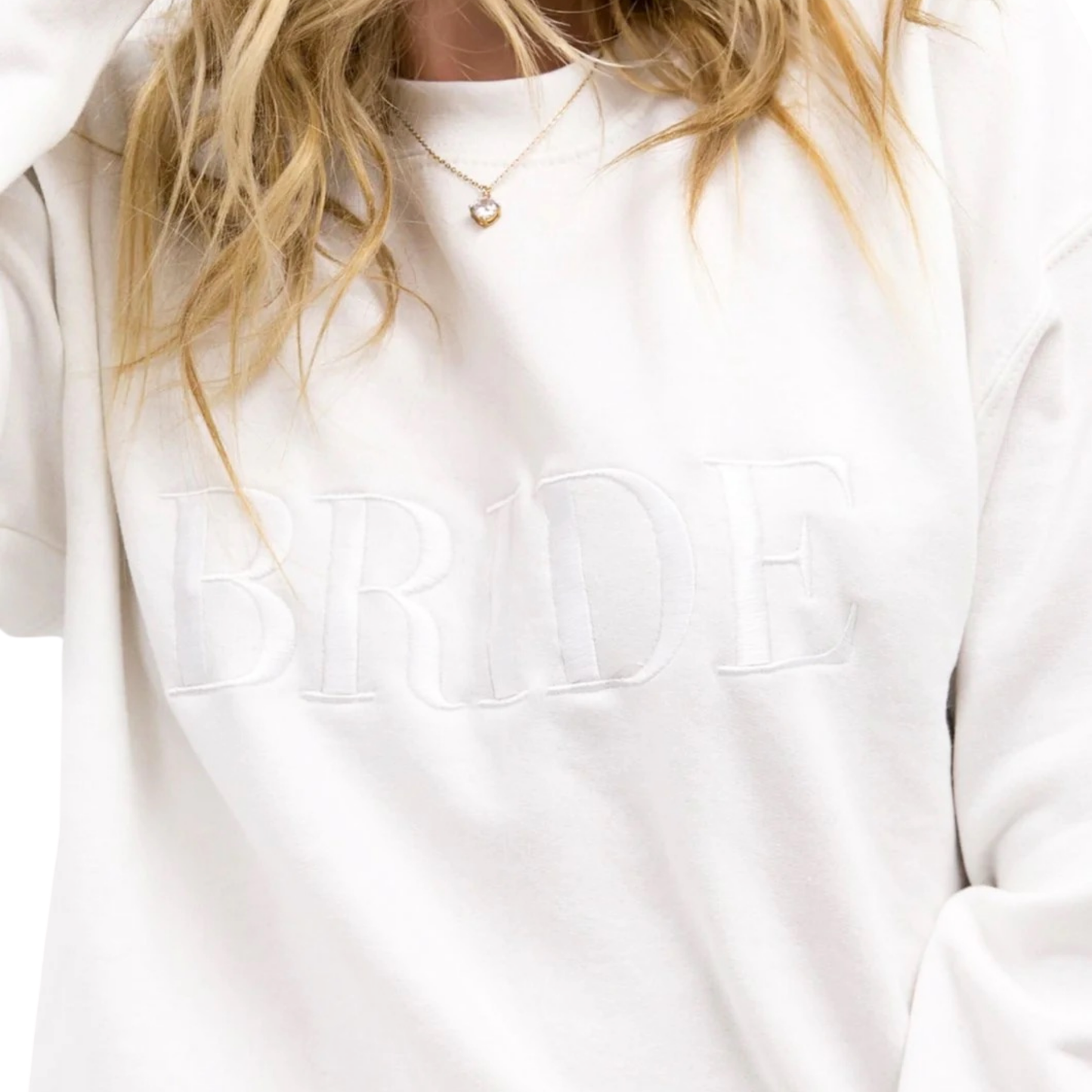 BRIDE Embroidered Crewneck Sweatshirt