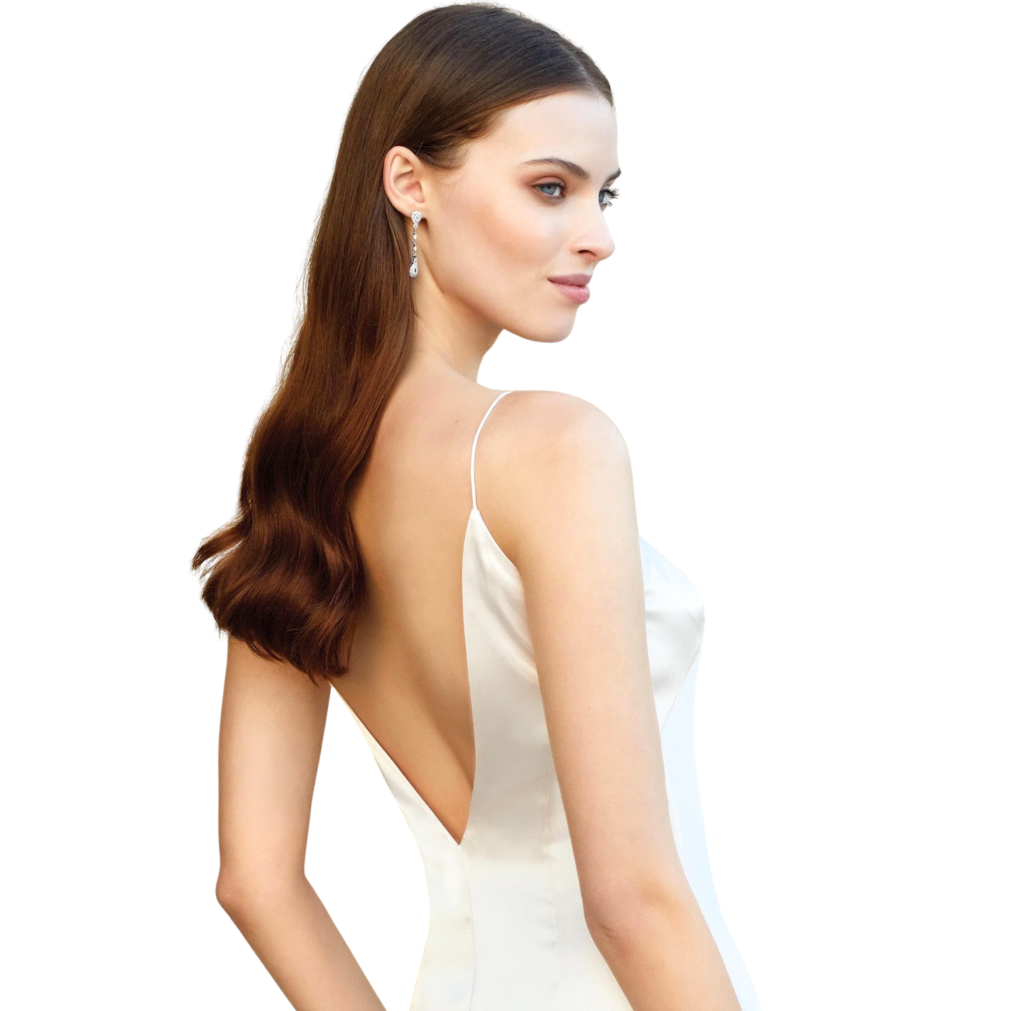 Adore by Justin Alexander 11159 – Almond Charmeuse Slip Dress – Size 14