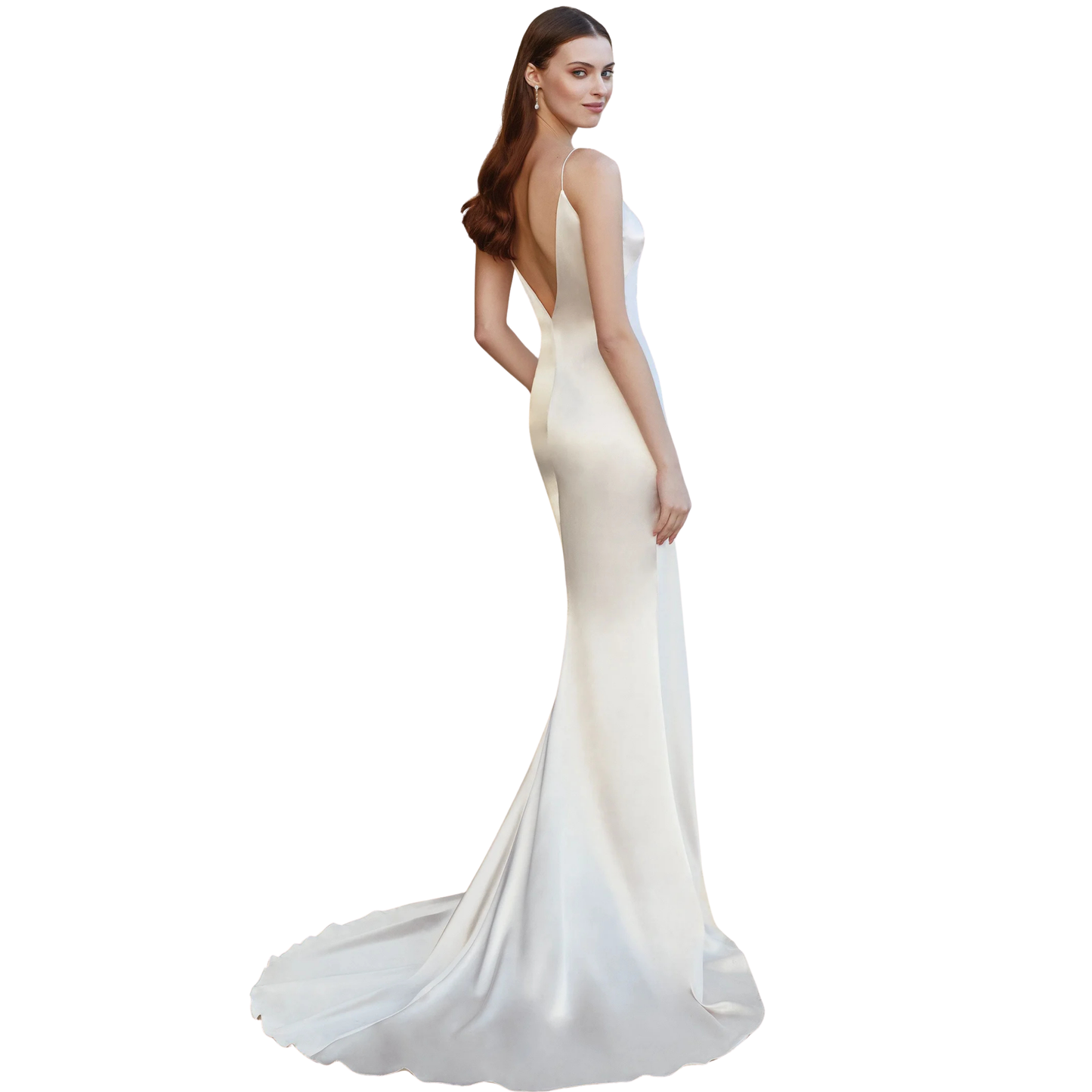 Adore by Justin Alexander 11159 – Almond Charmeuse Slip Dress – Size 14