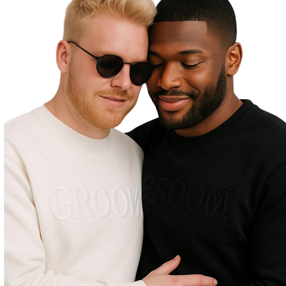 Groom Embroidered Crewneck Sweatshirt